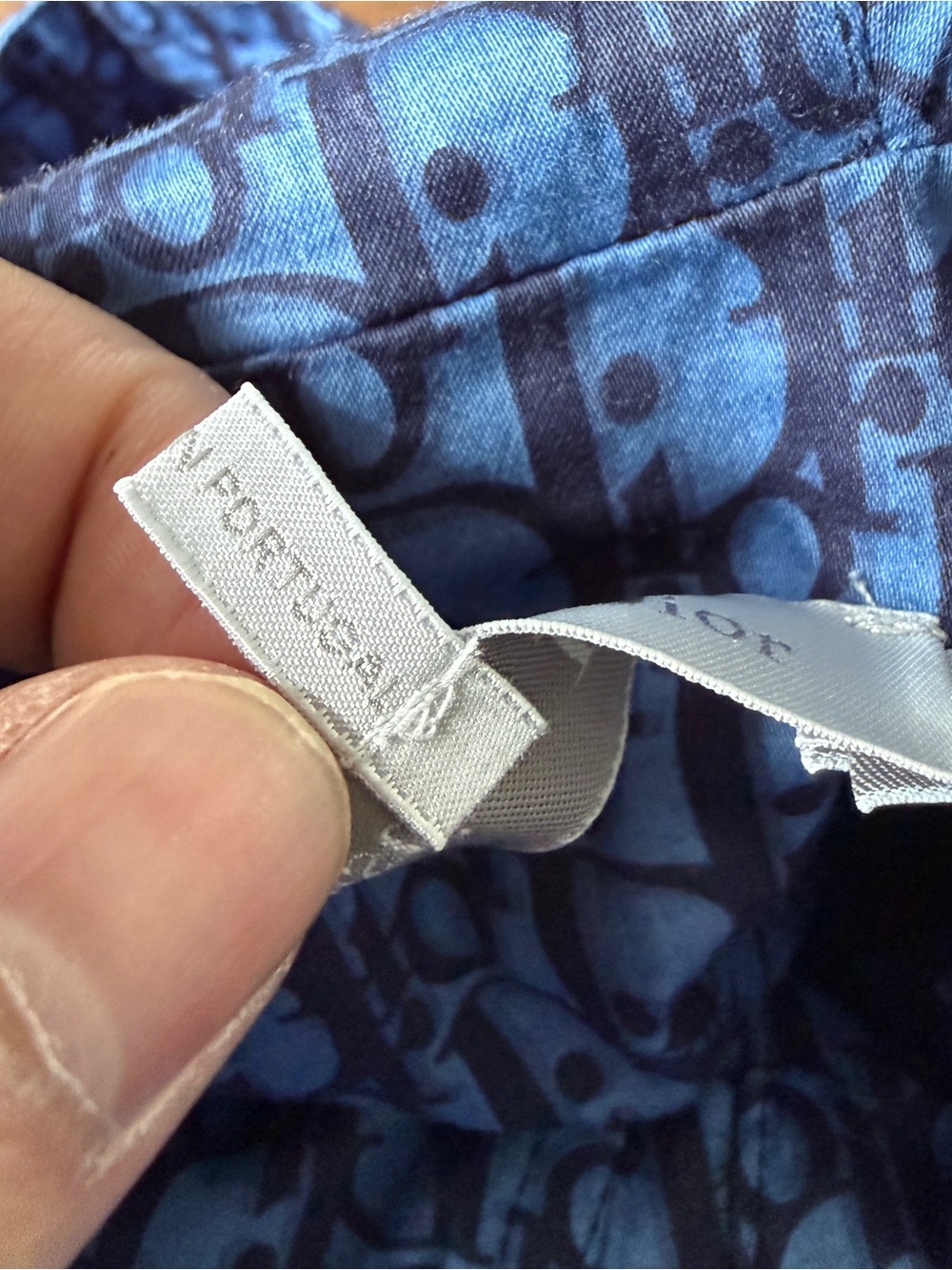 Dior Blue Kids Hooded Pullover Rain Jacket - Picture 6 of 8